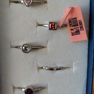 Stacked Rings Set Sz 7.5 Stainless Steel